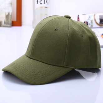 Platte Hoed Effen Kleur Baseball Hoed Outdoor reclame cap cap Reizen Hoed leger groen