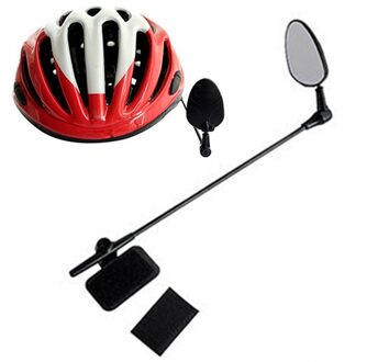 Platte Lichtgewicht Mountainbike Helm Spiegel Helm Gemonteerd Achteruitkijkspiegel Fietsen Accessoire 360 Rotatie Universele Spiegels
