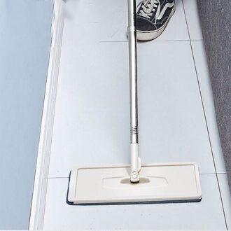 Platte Mop Set Ruimtebesparend Sanitaire Vervanging Doek Woonkamer Keuken Rebound Automatische Tool Emmer Floor Cleaning Thuis
