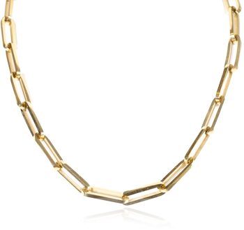 Platte schakelketting Maud  goud - One Size,