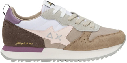 Platte Schoenen Beige Multicolor Stargirl Sun68 , Multicolor , Dames - 40 Eu,41 Eu,38 Eu,37 Eu,39 Eu,36 EU