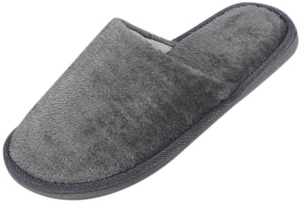 Platte Schoenen Flop Slip-On Mannen Thuis Pluche Zachte Slippers Binnenshuis Anti-Slip Winter Floor Slaapkamer Schoenen Winter warm Katoen Slippers 3 / 44