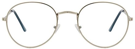 Platte Spiegel Metalen Brillen Vrouwen Meisjes Effen Kleur Decoratieve Glazen Metalen Ronde Brilmontuur Mode Retro Bril Frame Zilver