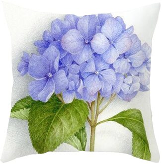 Platteland Gedrukt Kussenhoes Lavendel Landelijke Olieverf Stijl Kussensloop Woondecoratie Vierkante Kussensloop