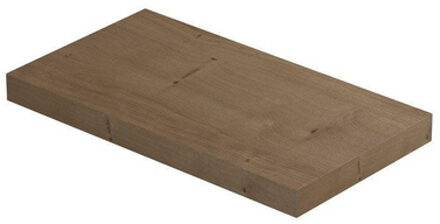 Play 1 planchet - 40x22x3.2cm - blinde bevestiging - vierkant - MDF Fineer Ash grey 1222111 Fineer Ash Grey (Hout)