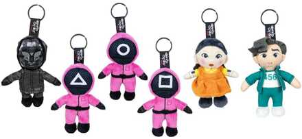 Play by Play Squid Game Plush Keychains All Stars 12 cm Assortment (24)