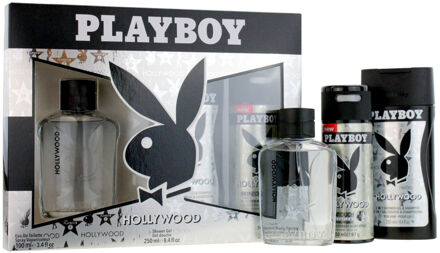 Playboy Giftset Hollywood EDT+Deo+SG
