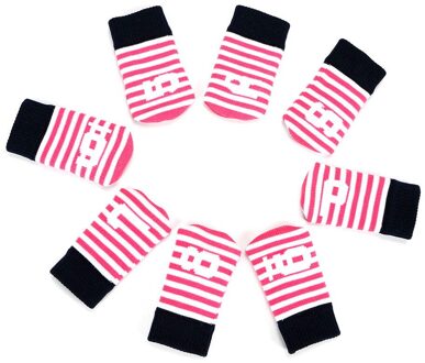 Playeagle 9 Pcs Iron Head Covers Gebreide Golf Head Protector Kleurrijke Streep roze