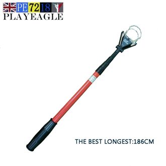 Playeagle Draagbare Vijf-Sectie Intrekbare Golfbal Retriever Scoop Grabber Picker Ball Pick Up Tool Golf Training Aids Rood