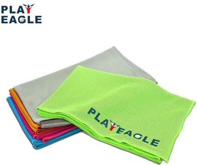 Playeagle Sport Cooling Handdoek Instant Cool Ice Gezicht Handdoeken Voor Gym Zwemmen Yoga Running Golf 100Cm X 30Cm zweet Handdoeken Grijs