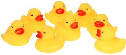 Playfun badeendjes geel 8 stuks 4 cm