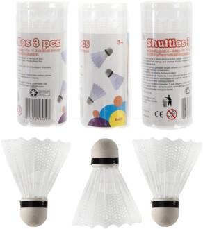 Playfun Shuttles koker a 3 stuks wit