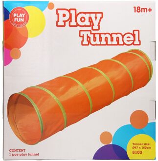 Playfun Speeltunnel 180 X 47 Cm Geel/blauw/rood
