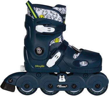 Playlife Smile Boys inlineskates junior donkerblauw maat 30-33