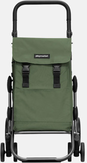 Playmarket Go Plus boodschappenkar olive Groen