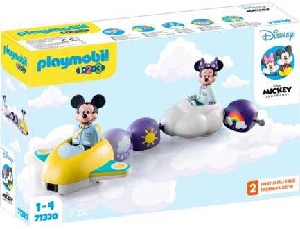 PLAYMOBIL 1.2.3 - Mickey Mouse Wolkentrein Constructiespeelgoed