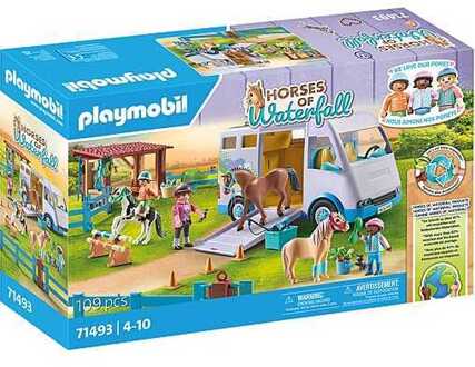 PLAYMOBIL 71493 Paard- en ponywagen met omheining