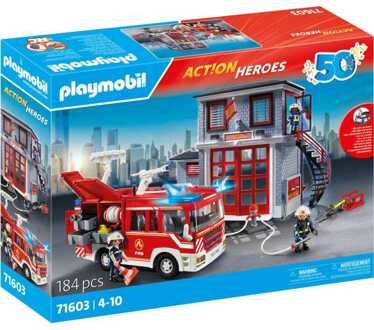 PLAYMOBIL Action Heroes - Brandweer megaset Constructiespeelgoed