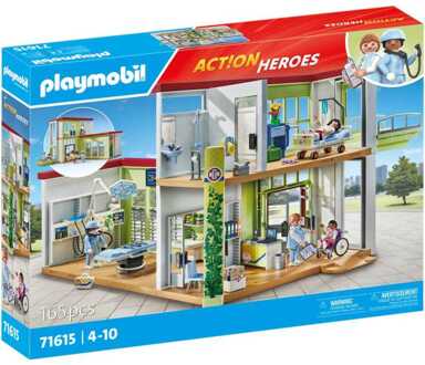 PLAYMOBIL Action Heroes - Modern ziekenhuis Constructiespeelgoed