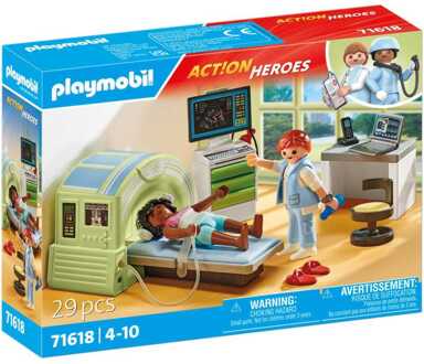 PLAYMOBIL Action Heroes - MRI met patiënt Constructiespeelgoed