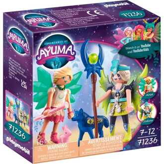 PLAYMOBIL Adventures of Ayuma - Crystal en Moon Fairy met totemdieren 71236