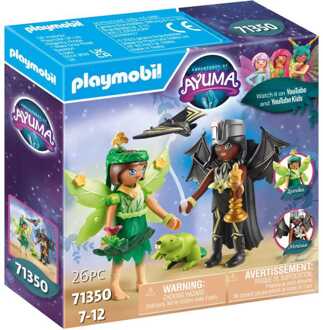 PLAYMOBIL Ayuma - Forest Fairy & Bat Fairy met totemdieren Constructiespeelgoed