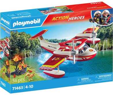 PLAYMOBIL City Action - Brandweervliegtuig met blusfunctie Constructiespeelgoed