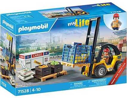 PLAYMOBIL City Action - Heftruck met lading Constructiespeelgoed