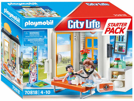 PLAYMOBIL City Life - Starterpack Kinderarts (70818)