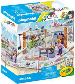 PLAYMOBIL Color - Hondensalon Constructiespeelgoed