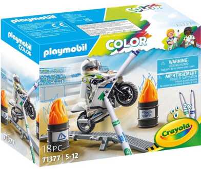 PLAYMOBIL Color - Motorcrossmotor Constructiespeelgoed