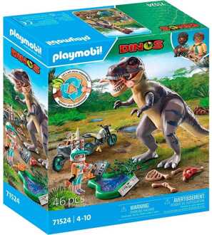 PLAYMOBIL Dinos - T-Rex sporenonderzoek Constructiespeelgoed