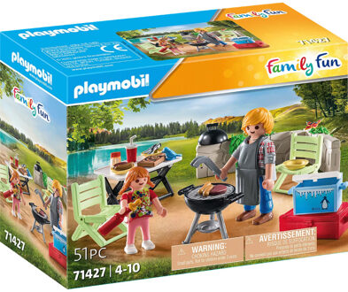 PLAYMOBIL Family Fun - Samen barbecueën Constructiespeelgoed