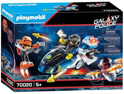 PLAYMOBIL Galaxy Police - Galaxy politiemotorfiets 70020