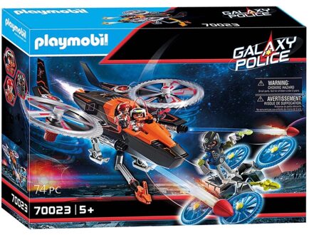 PLAYMOBIL Galaxy Police - Piratenhelikopter 74-delig (70023)