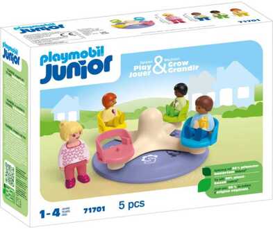 PLAYMOBIL Junior - Cijfercarrousel Constructiespeelgoed