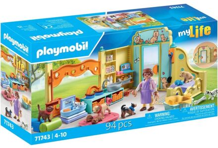 PLAYMOBIL My Life - Puppy zorgcentrum Constructiespeelgoed