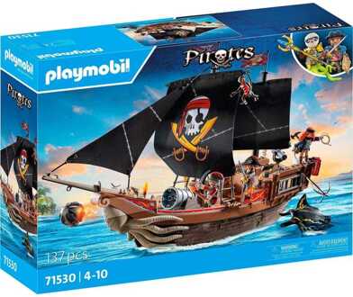 PLAYMOBIL Pirates - Groot piratenschip Constructiespeelgoed