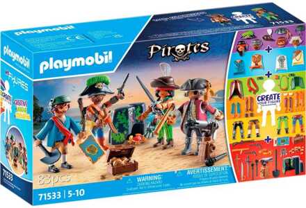 PLAYMOBIL Pirates - My Figures Piraten Constructiespeelgoed