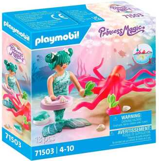 PLAYMOBIL Princess Magic - Zeemeermin met van kleur veranderende octopus Constructiespeelgoed
