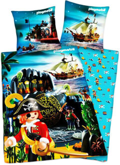 PLAYMOBIL Treasure Island II dekbedovertrek, 140 x 200 cm