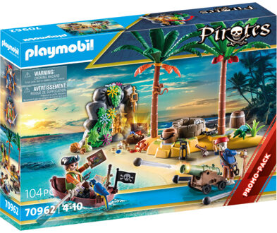 Playset Playmobil Pirates island - Treasure Island Adventure 70962 104 Onderdelen Multikleur