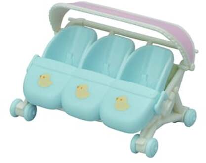 Playset Sylvanian Families The Triple Stroller