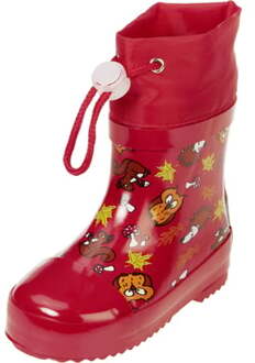 Playshoes regenlaarzen bosdieren rood