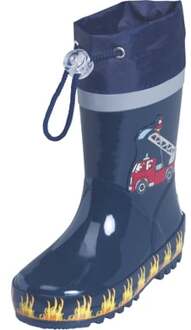 Playshoes Regenlaarzen Kinderen Brandweer - Donkerblauw - Maat 26/27