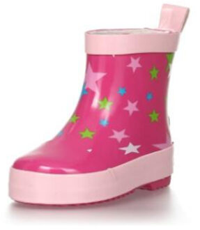 Playshoes Regenlaarzen Kinderen Sterren - Roze - Maat 18