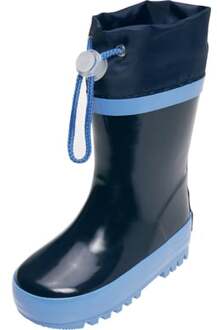 Playshoes Regenlaarzen met trekkoord Kinderen - Donkerblauw - Maat 28-29