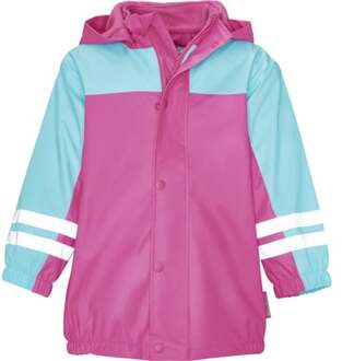 Playshoes Regenpak Kinderen - Turquoise/Roze - maat 80