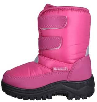 Playshoes snowboots klittenband uni fuchsia