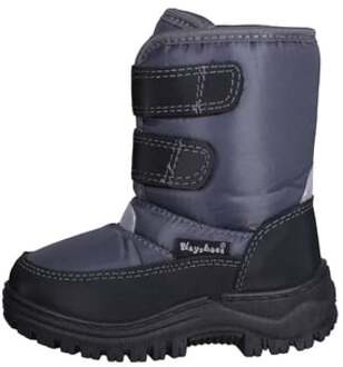 Playshoes snowboots klittenband uni grijs